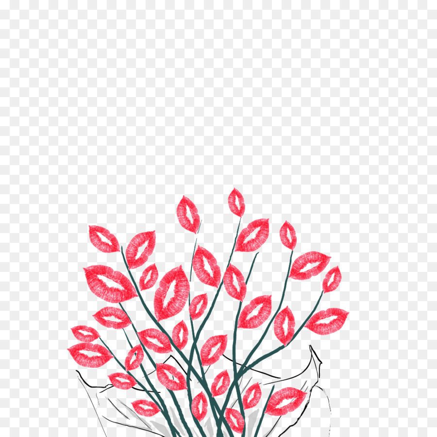 çiçek，Dudak PNG