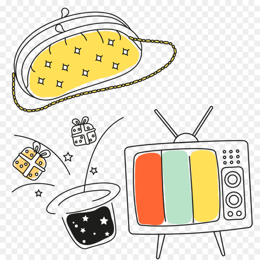 Televizyon，Karikatür PNG