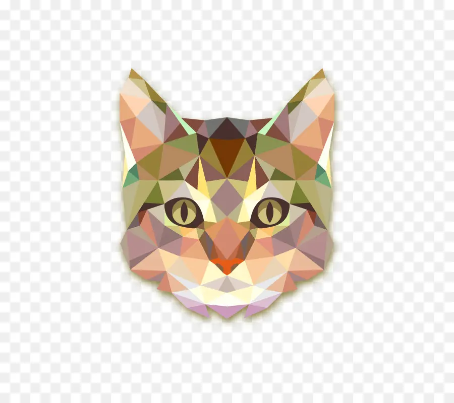 Geometrik Kedi，Hayvan PNG