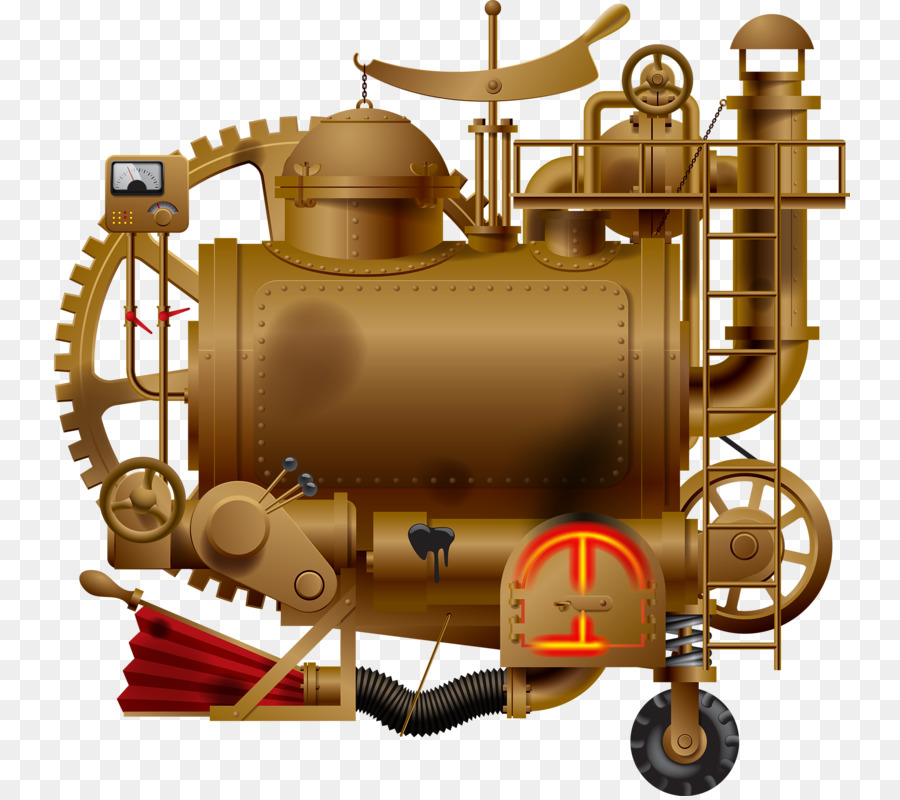 Steampunk Makinesi，Mekanik PNG