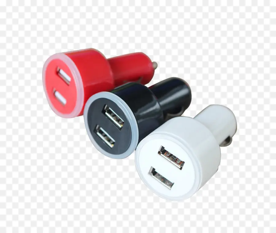 Usb Araç Şarj Cihazı，Kırmızı PNG