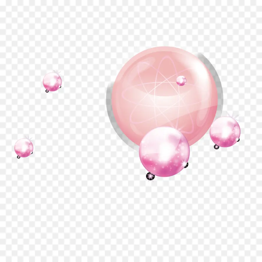 Pembe Baloncuklar，Şeffaf PNG