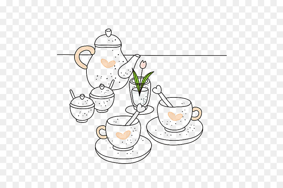 Karikatür，Teaware PNG