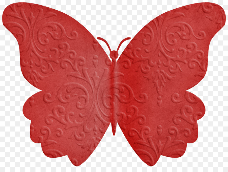 Kelebek，Kırmızı PNG