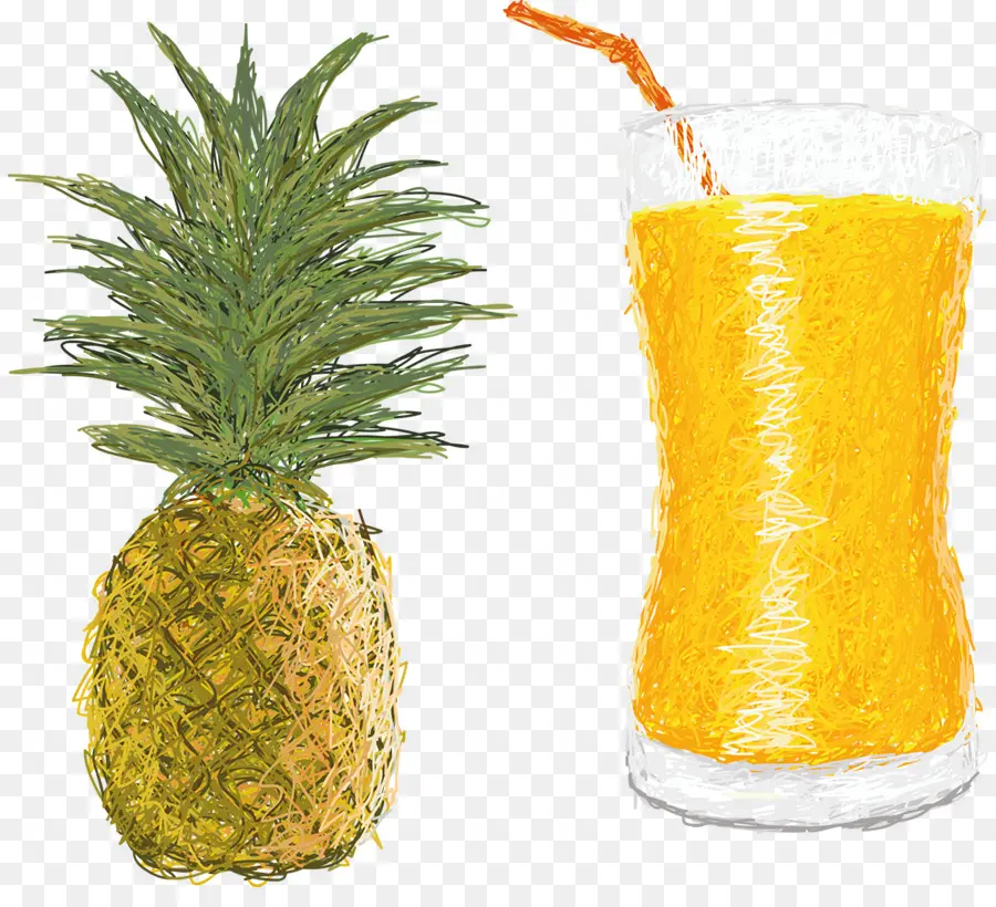 Ananas Ve Meyve Suyu，Meyve PNG