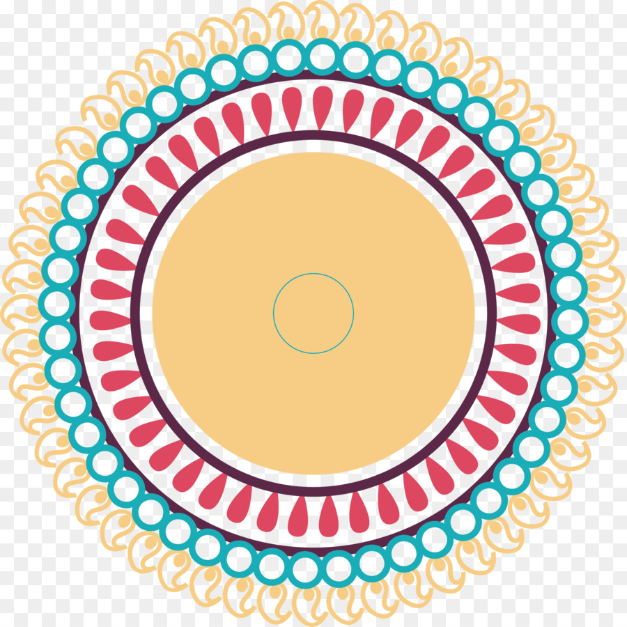 Renkli Mandala，Model PNG