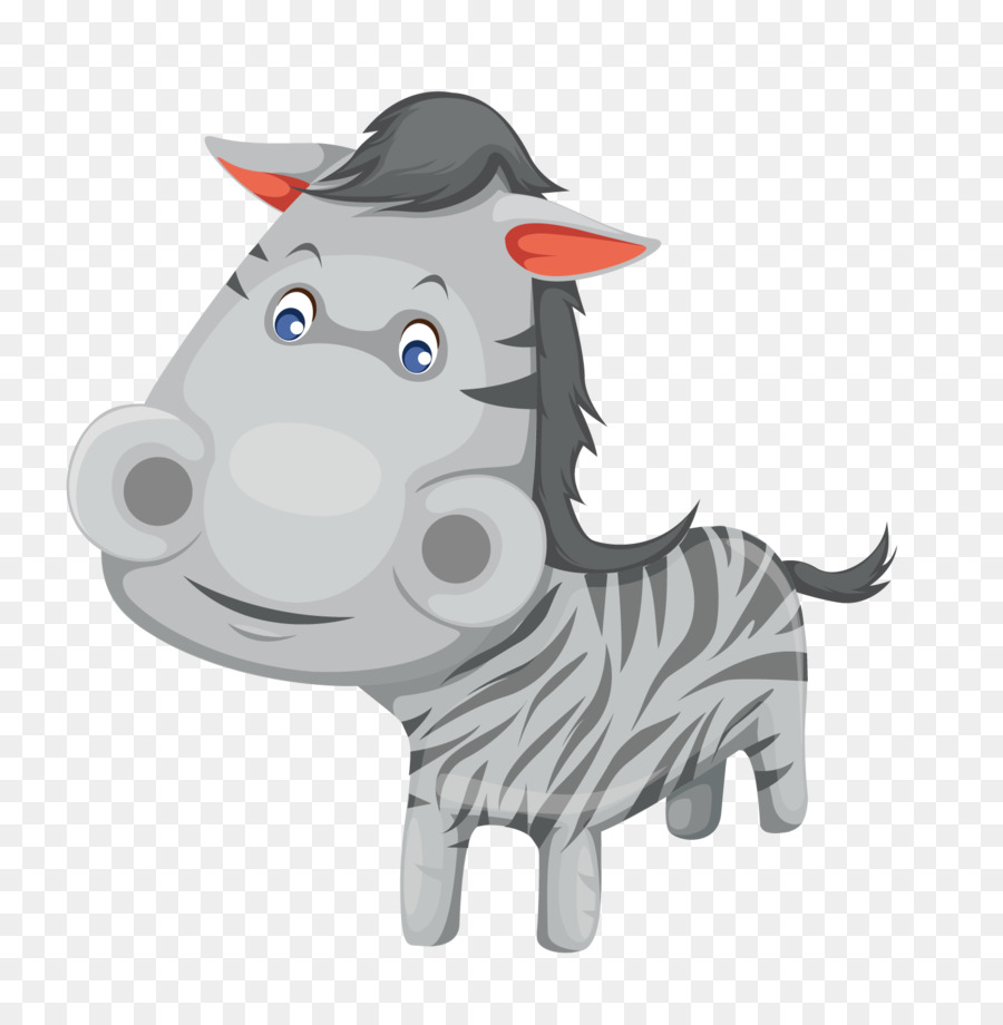 Karikatür Zebra，Hayvan PNG