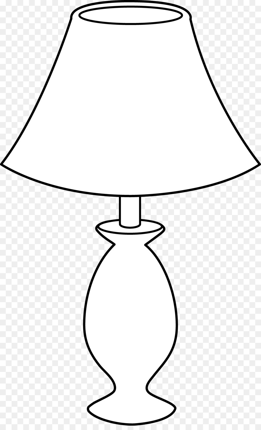 Masa Lambası Siyah ve beyaz Akkor ampul küçük resim - lamba klip şeffaf