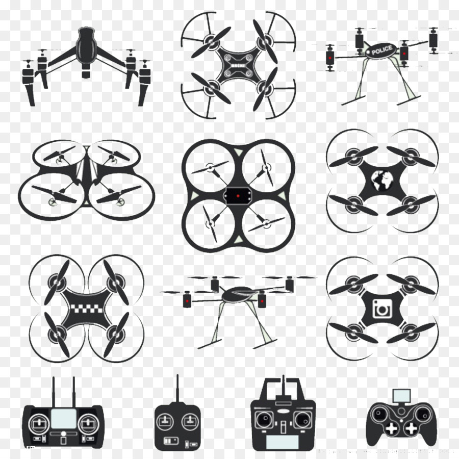 Dronlar，Quadcopter PNG