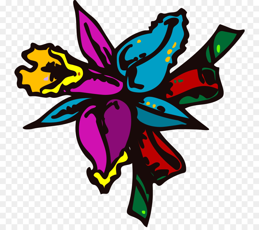 Karikatür，çiçek PNG