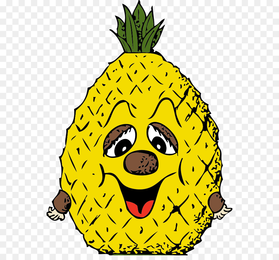 Ananas Karikatür，Meyve PNG