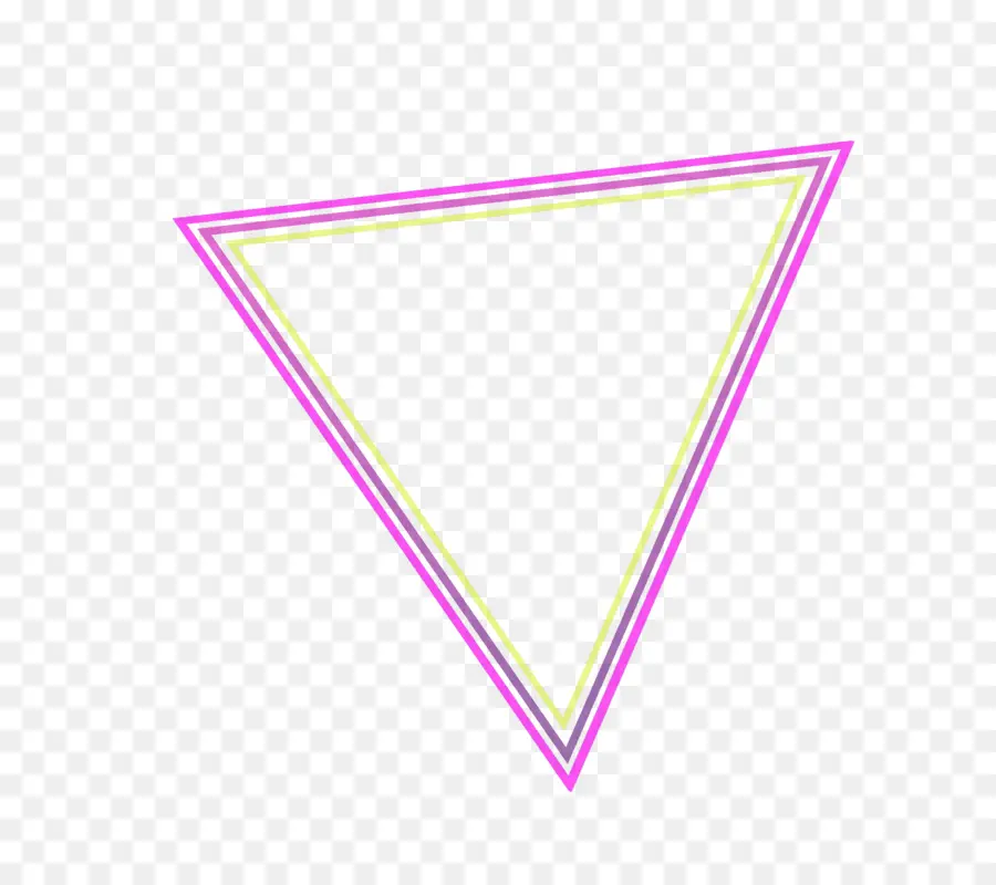 Neon Üçgen，Geometrik PNG