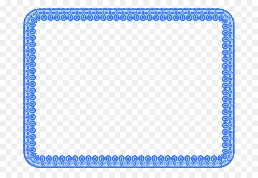 Mavi Dekoratif Çerçeve，Sınır PNG