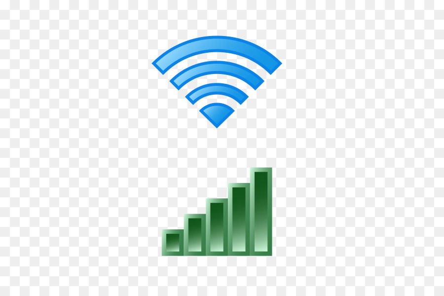 Wifi Ve Sinyal Çubukları，Mavi PNG