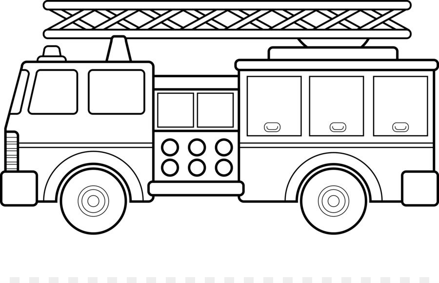 Car Fire Engine Coloring Book Firefighter Truck Cartoon Tow Truck Transparent Background Png Clipart Hiclipart