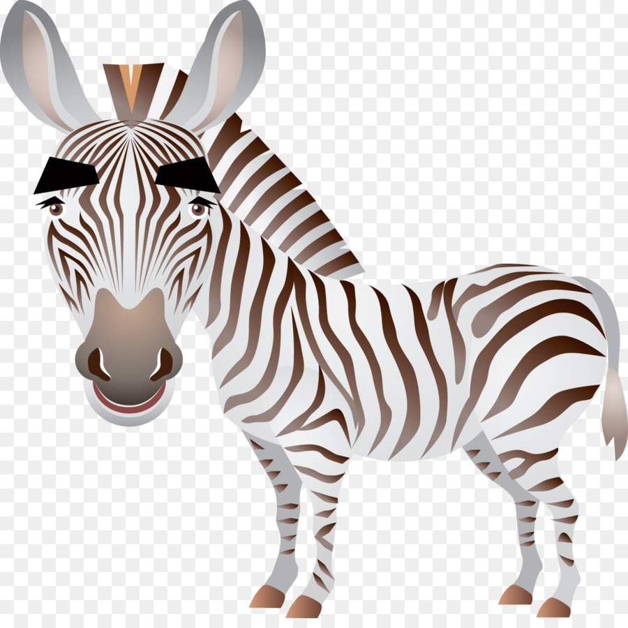 Renkli Zebra，Çizgili PNG