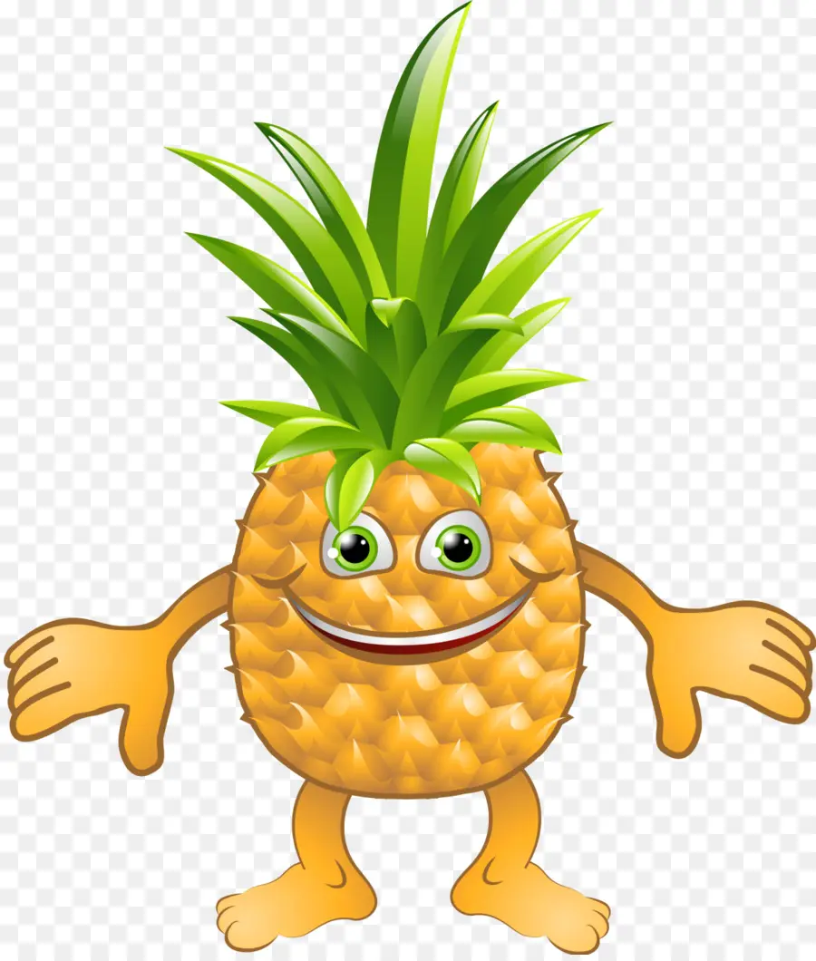 Ananas Karakteri，Yüz PNG