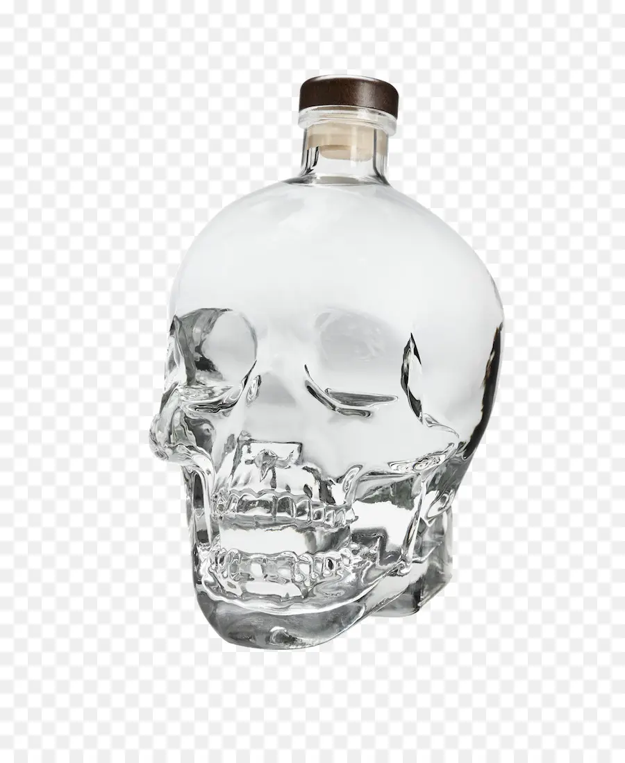 Crystal Head Votka şişesi，şişe PNG