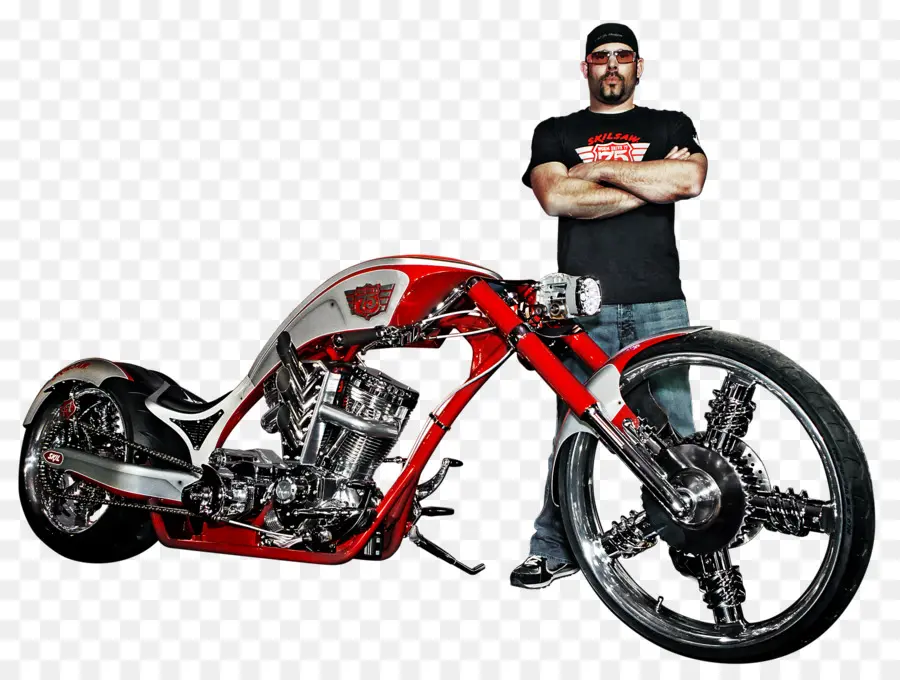 Kırmızı Ve Gümüş Özel Motosiklet，Gelenek PNG