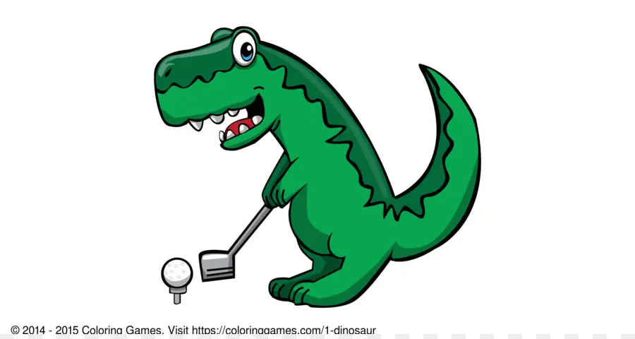 Karikatür Dinozor，Golf PNG