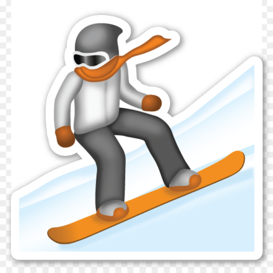 Snowboardcu Emojisi，Atkı PNG