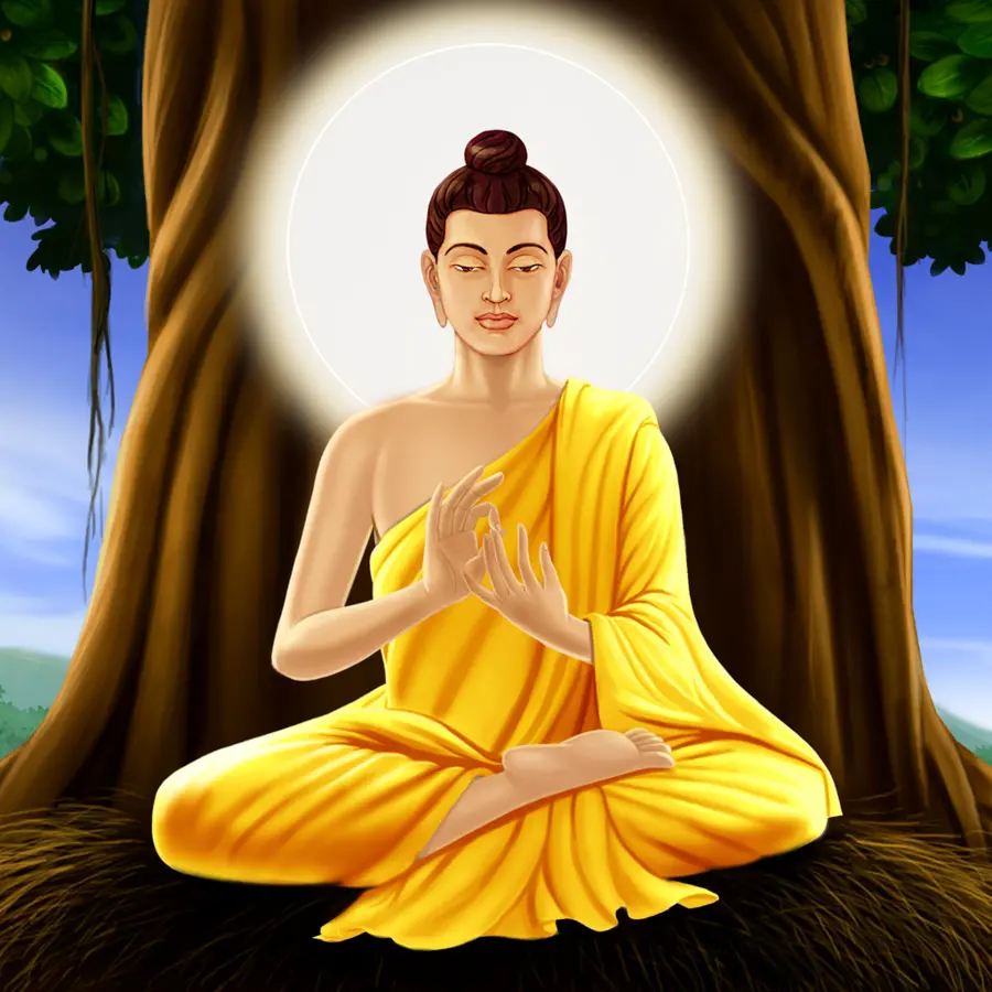 Gül Buddha，Mahabodhi Tapınağı PNG