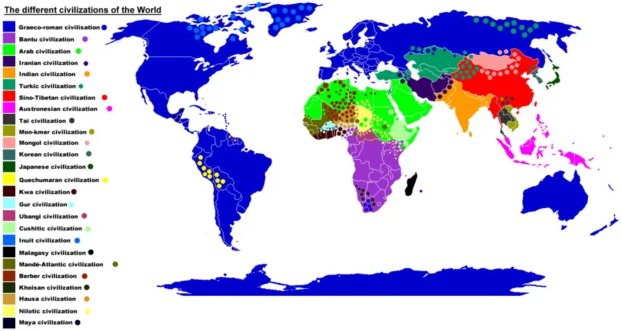 Dünya Medeniyetleri Haritası，Medeniyetler PNG