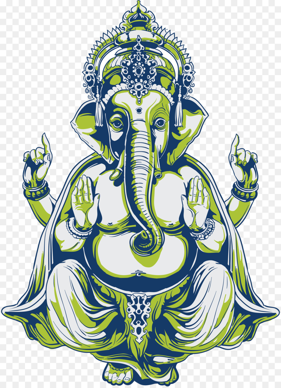 Ganesha Hint Fil Afrika Fili Dovme Lakshmi Seffaf Png Goruntusu