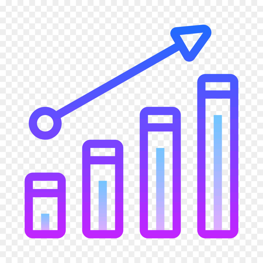 Mavi Ve Mor Yukarı Ok，çubuk Grafik PNG