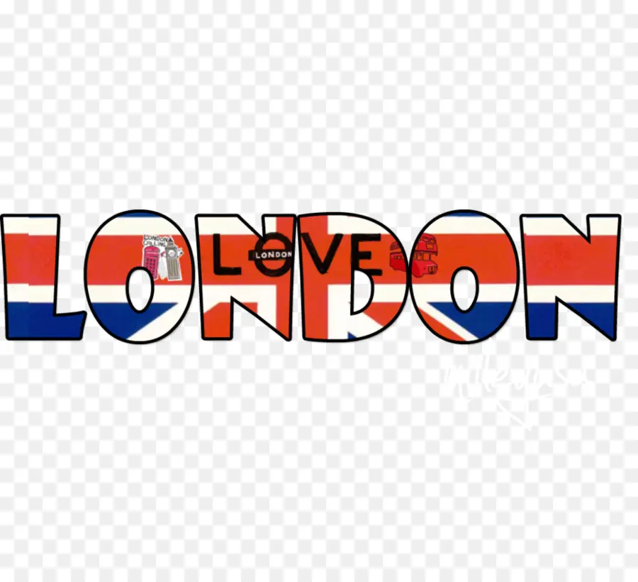 Londra，Metin PNG