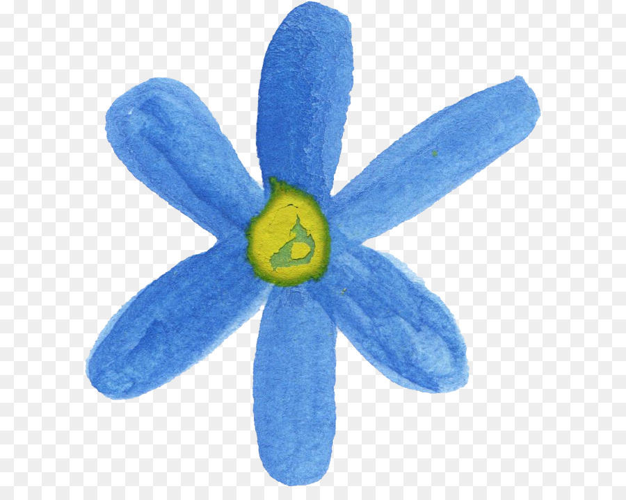 çiçek，Kobalt Mavisi PNG