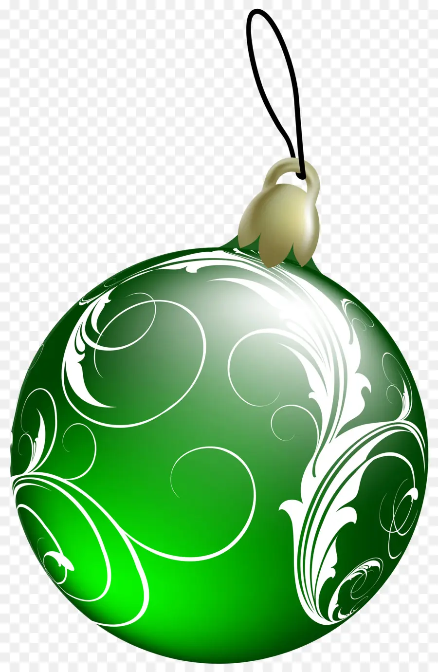 Yeşil Süsleme，Noel PNG