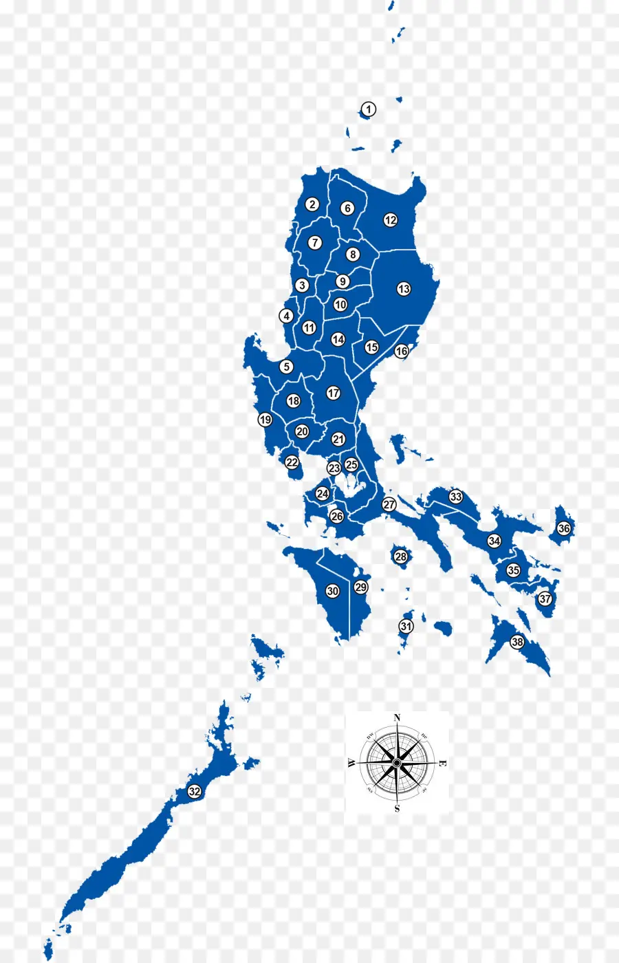 Luzon，Wikimedia Commons Ta PNG