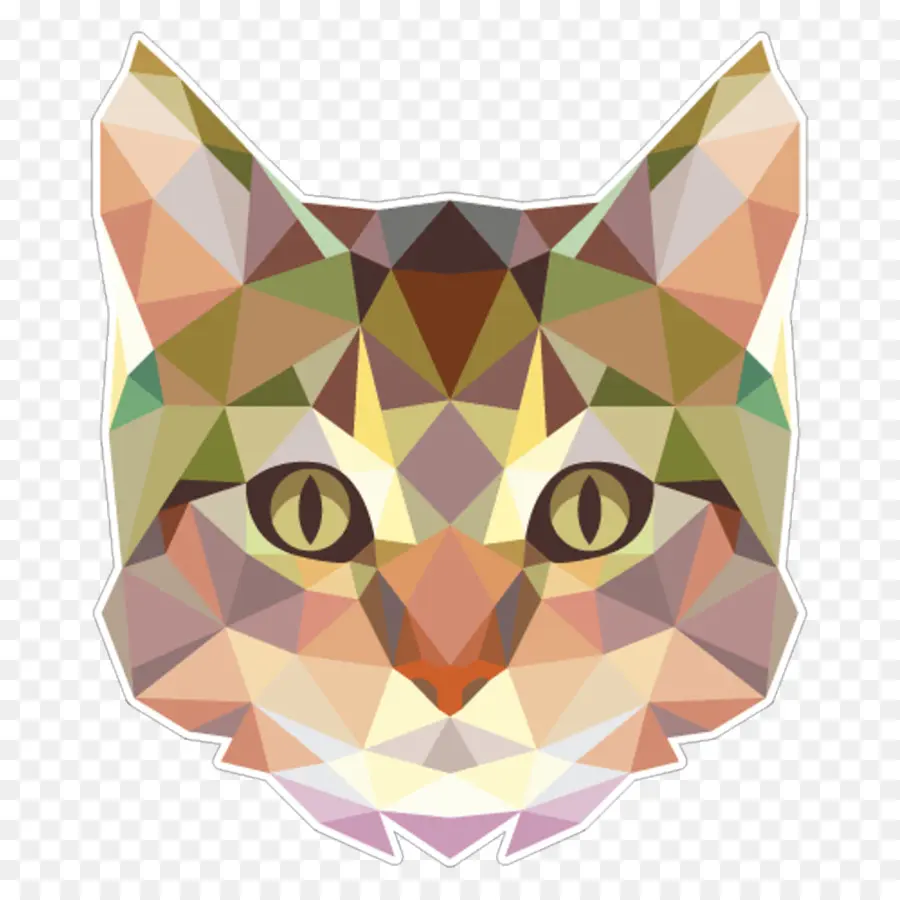 Geometrik Kedi，Hayvan PNG