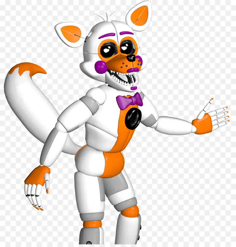 Beyaz Ve Turuncu Animatronik，Animatronik PNG