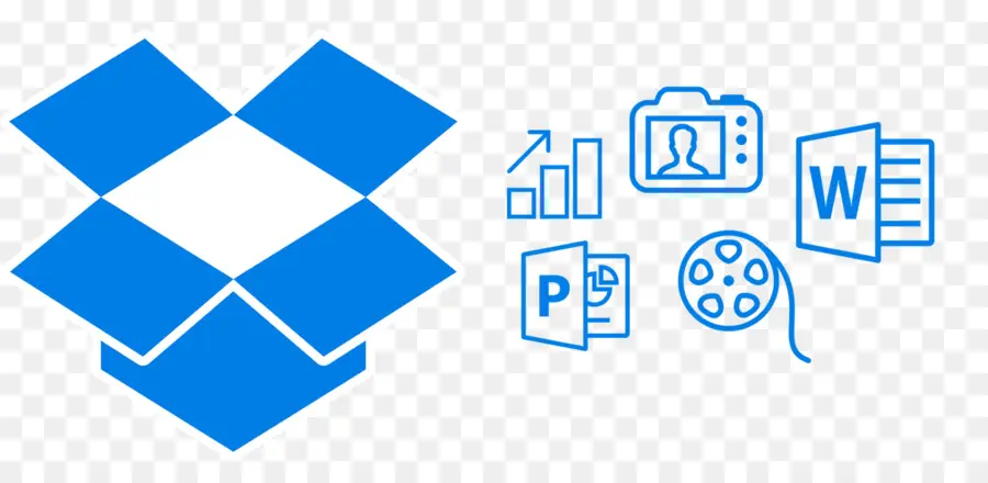 Dropbox Logosu，Bulut Depolama PNG