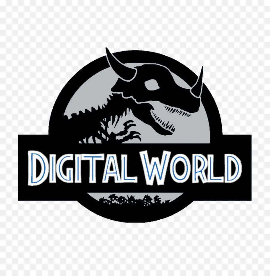 Dijital Dünya Logosu，Dinozor PNG