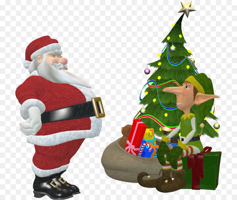 Noel Baba Ve Elf，Noel Baba PNG