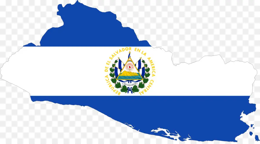 El Salvador Haritası，Bayrak PNG