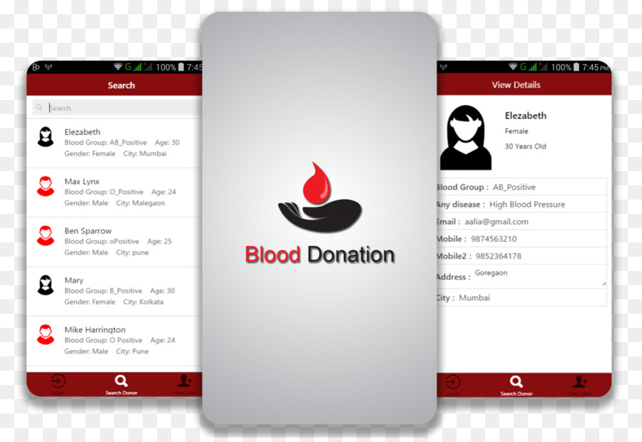Mobil Uygulama Geliştirme，Kan Bağışı PNG