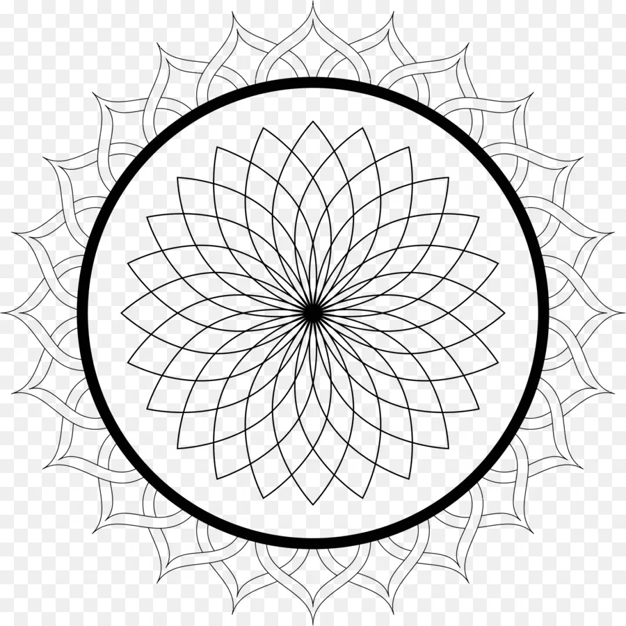 Mandala Deseni，Dairesel PNG