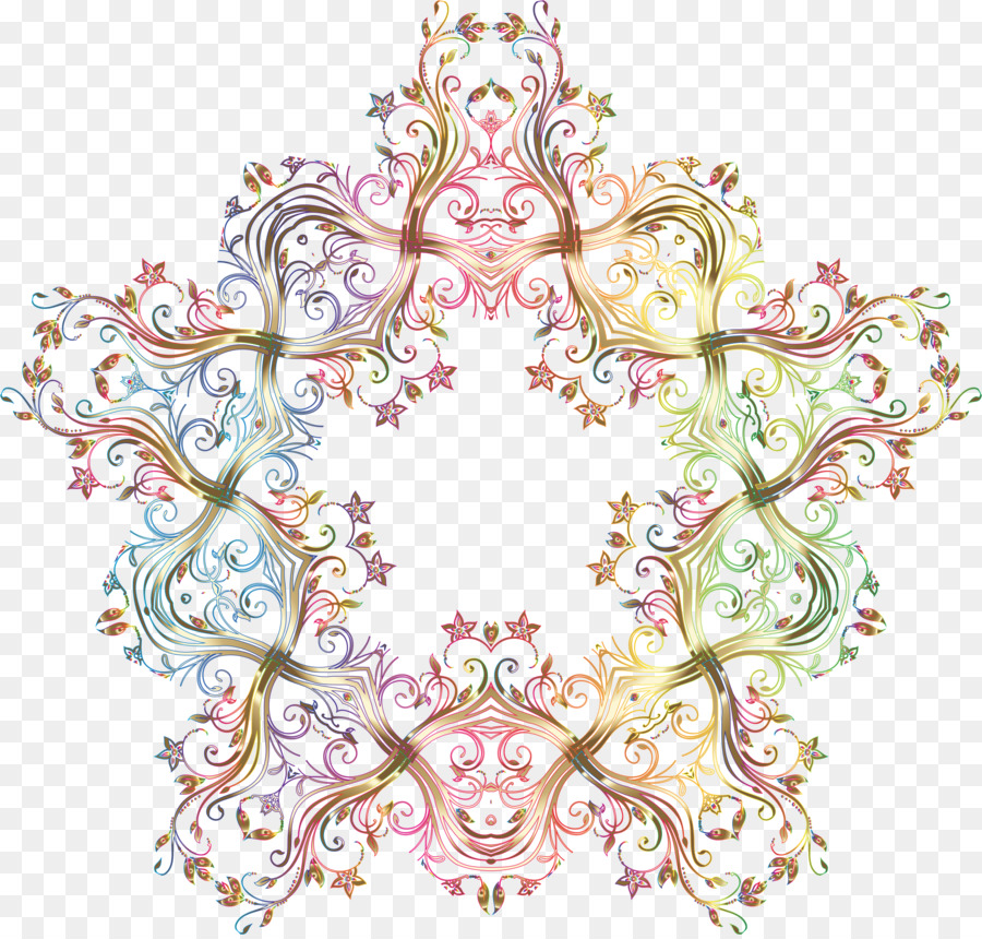 Renkli Mandala，Model PNG