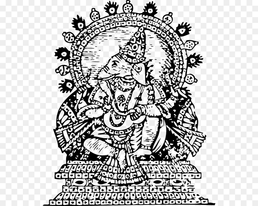 Ganesha，Hat Sanatı PNG