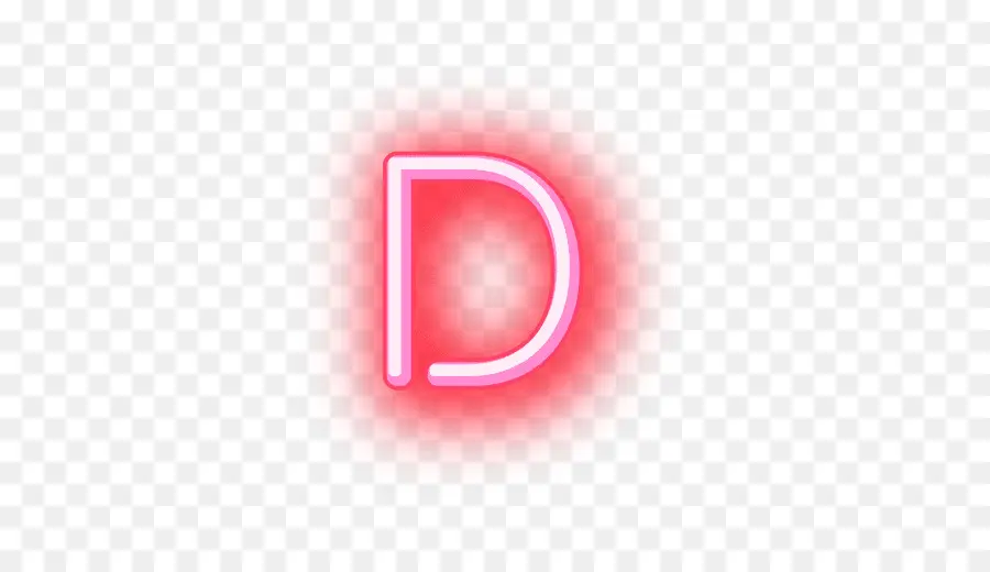 Neon Harf D，Neon PNG