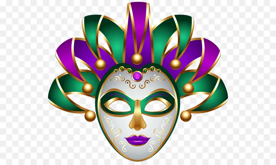 New Orleans'taki Mardi Gras，Maske PNG