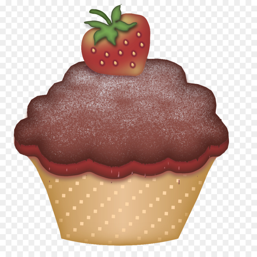 Çilekli Cupcake，Tatlı PNG