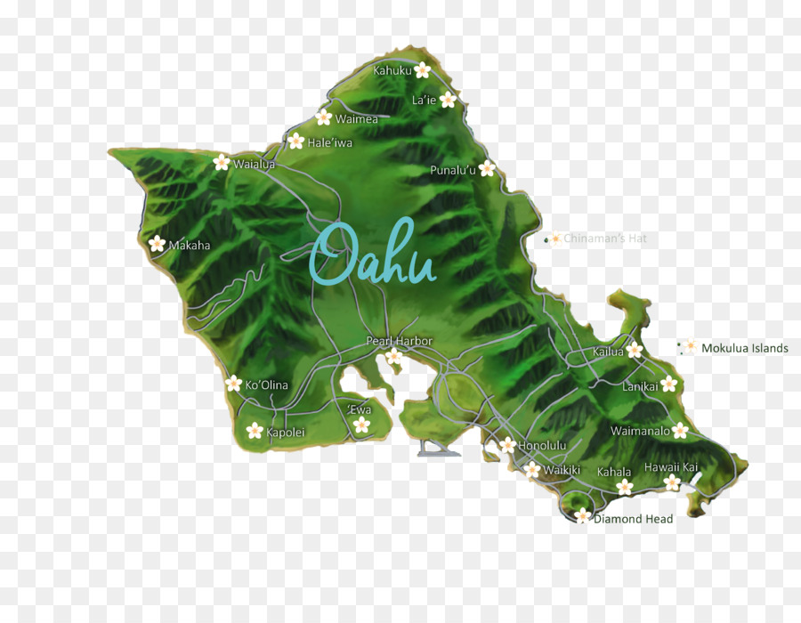 Oahu Haritası，Ada PNG