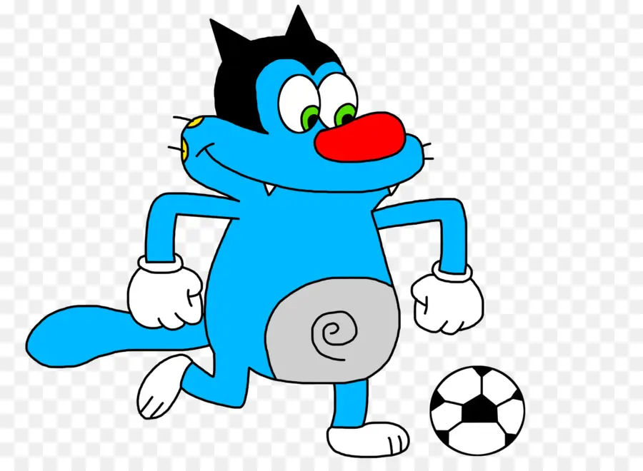 Karikatür Kedi，Futbol PNG