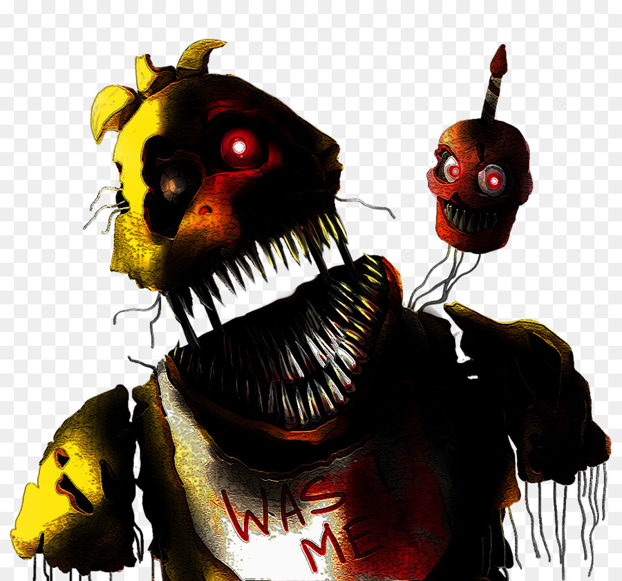 Korkutucu Animatronik，Kırmızı Gözler PNG