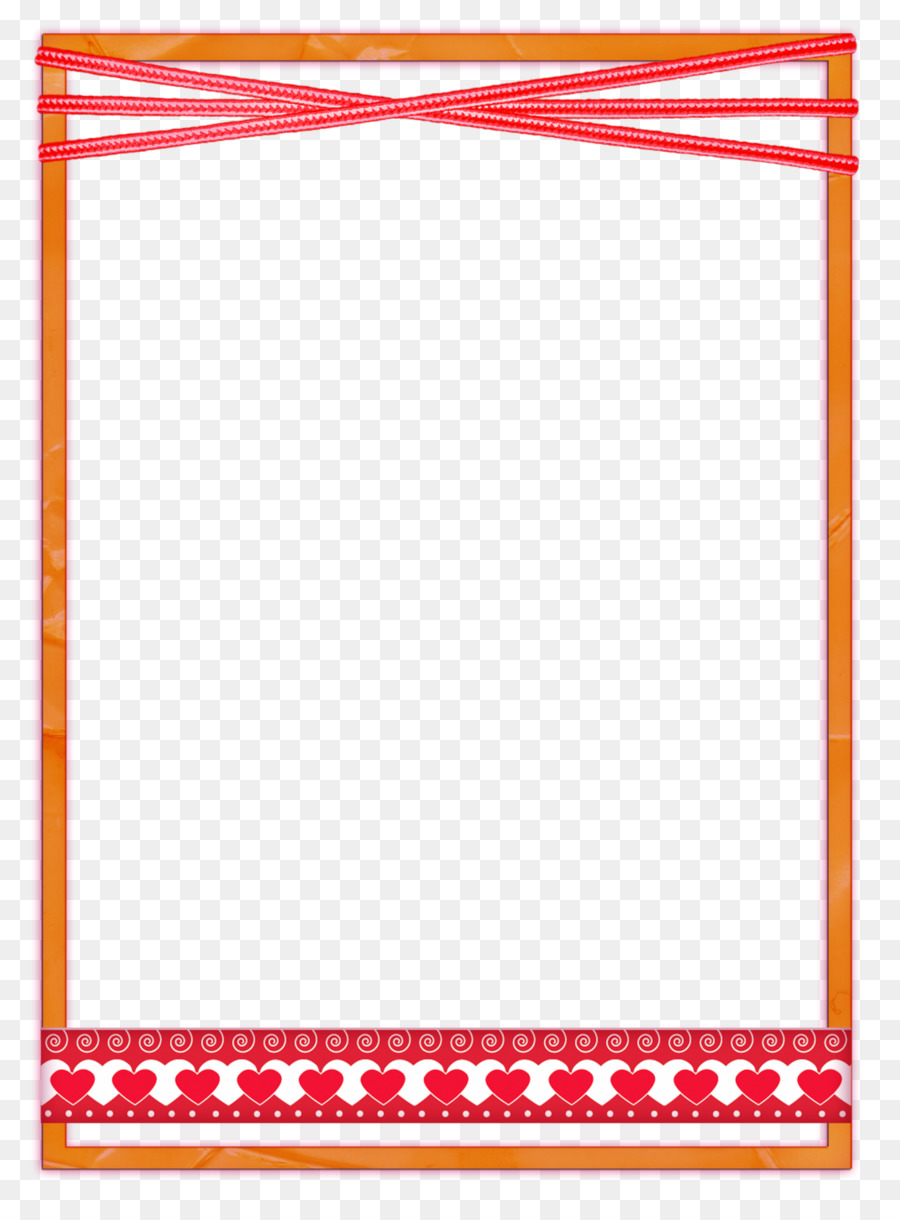 Dekoratif Çerçeve，Kırmızı Kurdele PNG